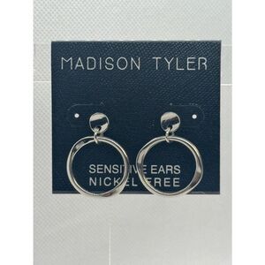 Madison Tyler Silver Double Hoop Earrings